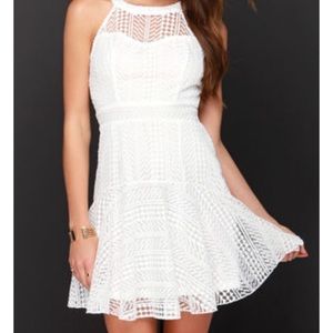 White lace dress